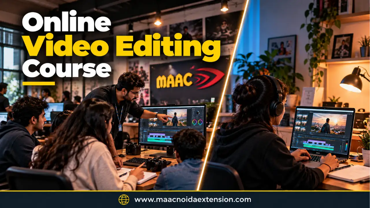Online video editing course in Noida