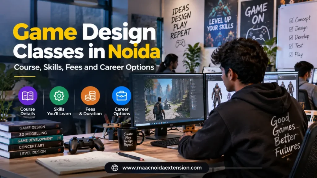 Game Design Classes in Noida: Course, Skills, Fees and Career